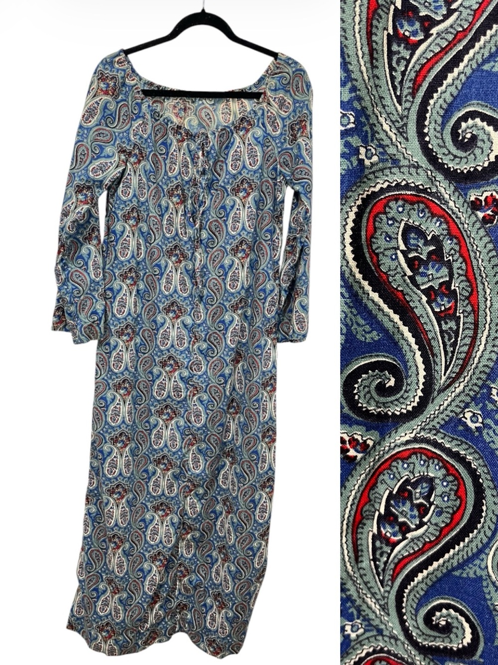Vintage Handmade House Dress - Paisley